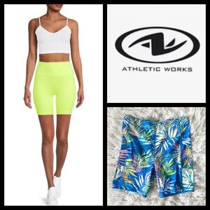 NWOT Athletic Works Tropical Bike Shorts